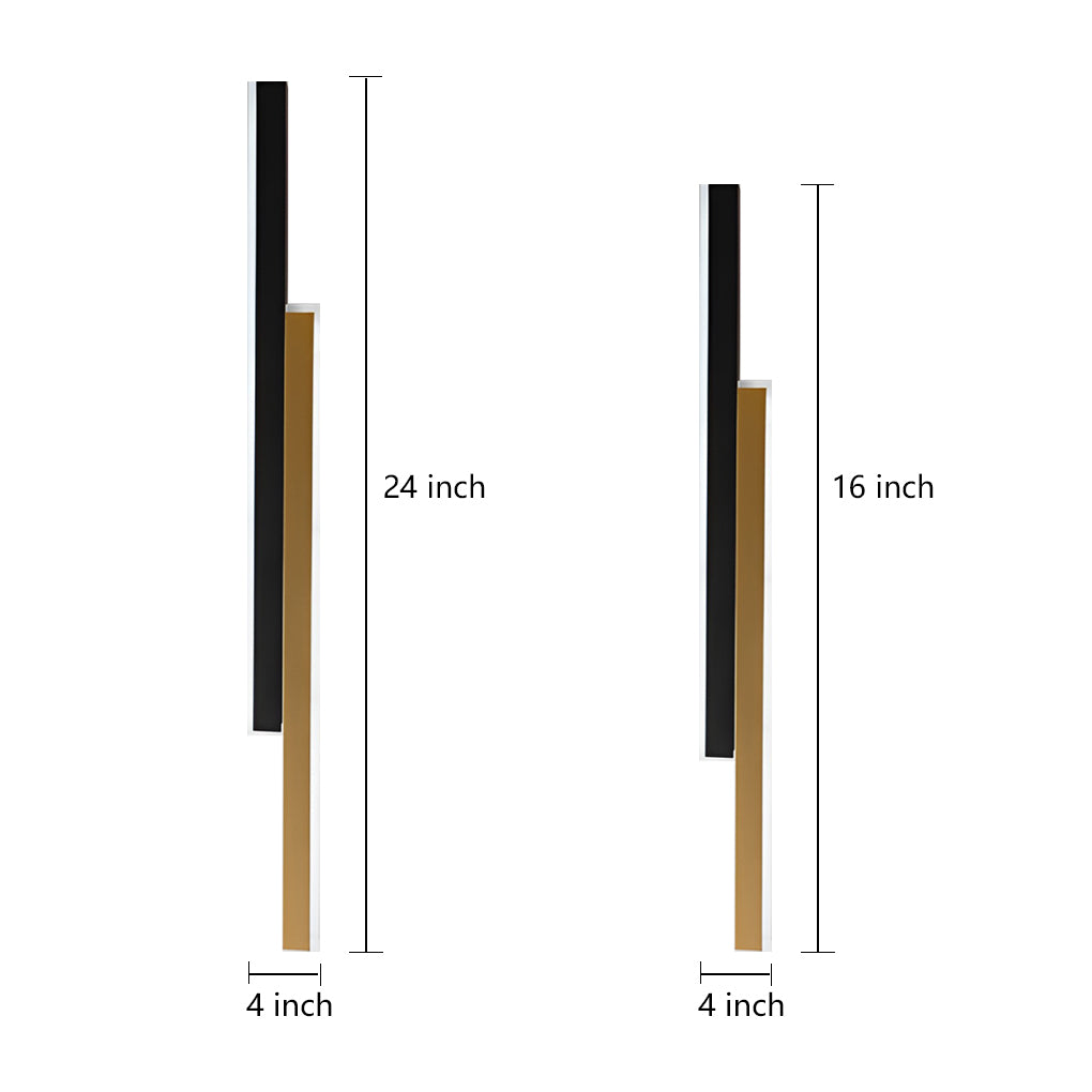 Vertical Wall Light Nordic Minimalist Dual-Strip LED Lamp