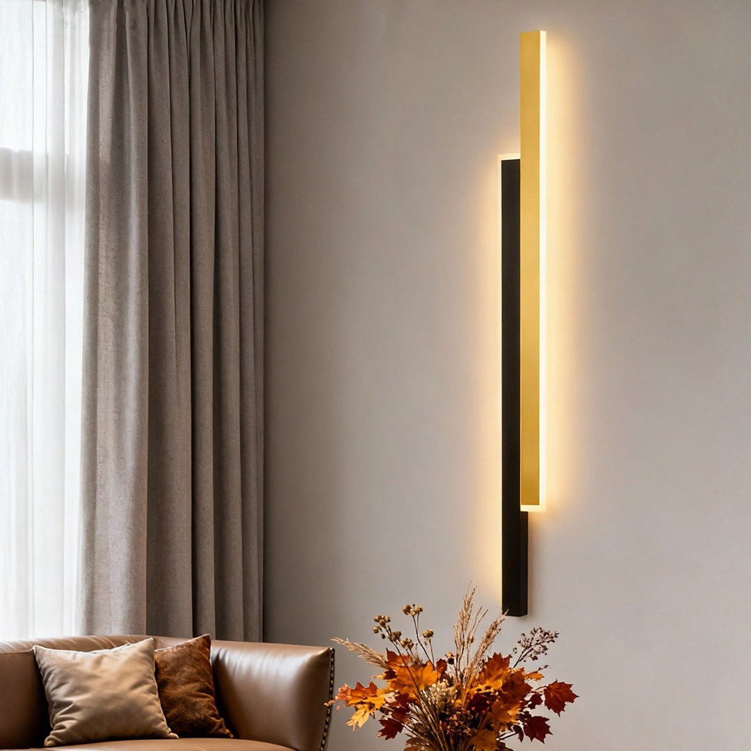 Vertical Wall Light Nordic Minimalist Dual-Strip LED Lamp