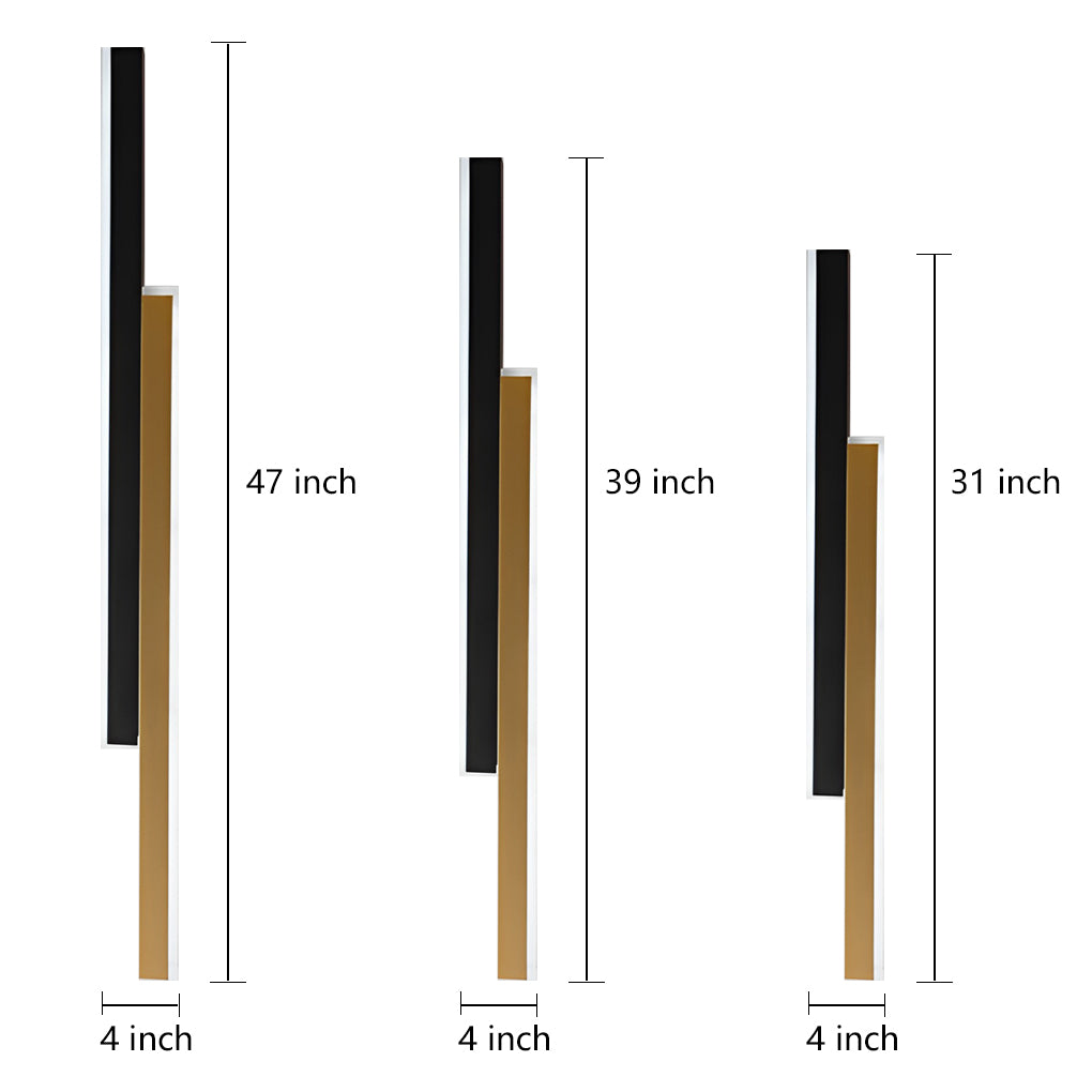 Vertical Wall Light Nordic Minimalist Dual-Strip LED Lamp